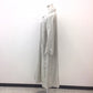 fog linen work (フォグリネンワーク) ステンカラーコート fog linen work　リネンロングコート　ライトグレー　C85516 美品