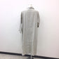 fog linen work (フォグリネンワーク) ステンカラーコート fog linen work　リネンロングコート　ライトグレー　C85516 美品