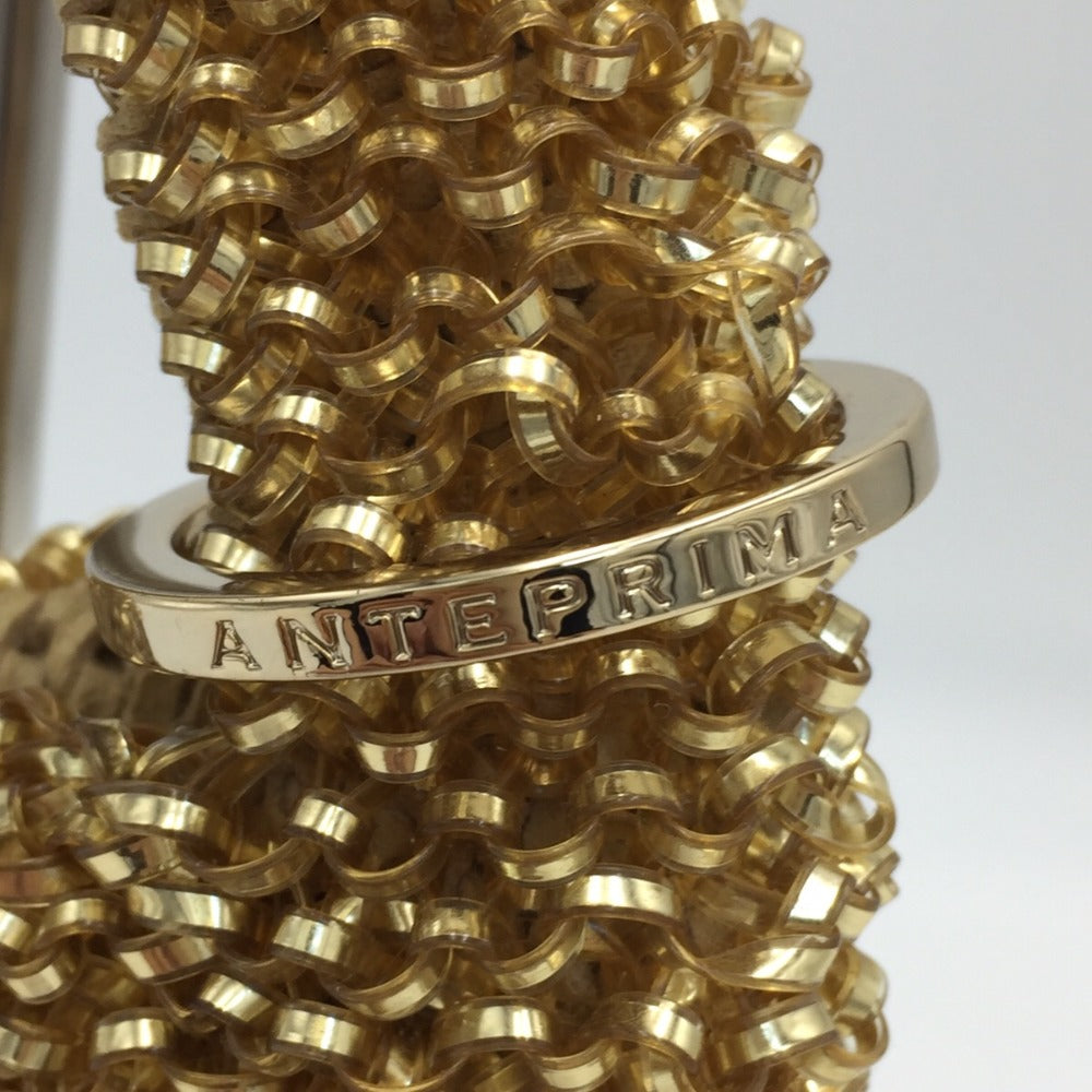ANTEPRIMA (アンテプリマ) ハンドバッグ ANTEPRIMA　ワイヤーバッグ　ハンドバッグ　ゴールド 美品