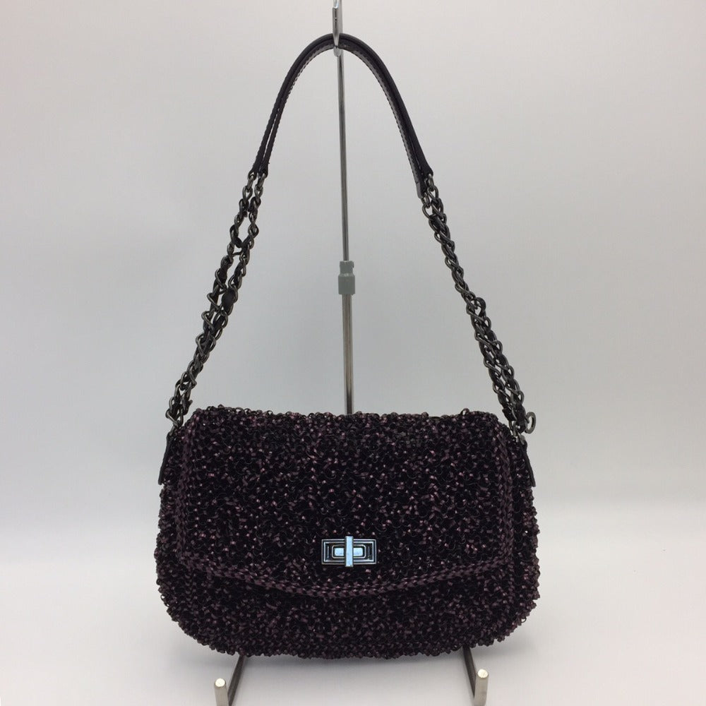ANTEPRIMA (アンテプリマ) ショルダーバッグ ANTEPRIMA　ルケット　ワイヤーバッグ　ショルダーバッグ　ブラックピンク 美品