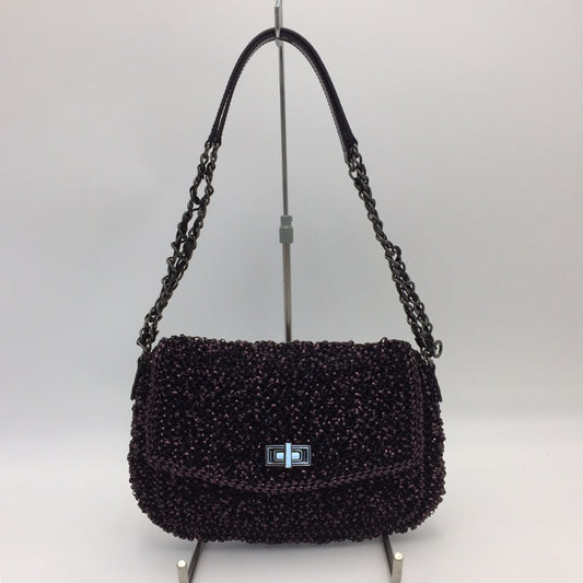 ANTEPRIMA (アンテプリマ) ショルダーバッグ ANTEPRIMA　ルケット　ワイヤーバッグ　ショルダーバッグ　ブラックピンク 美品