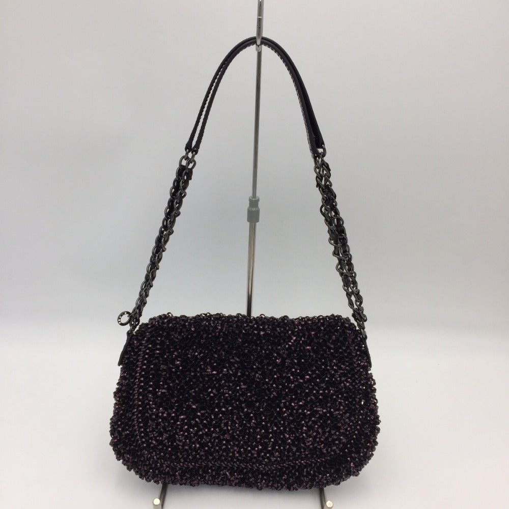 ANTEPRIMA (アンテプリマ) ショルダーバッグ ANTEPRIMA　ルケット　ワイヤーバッグ　ショルダーバッグ　ブラックピンク 美品