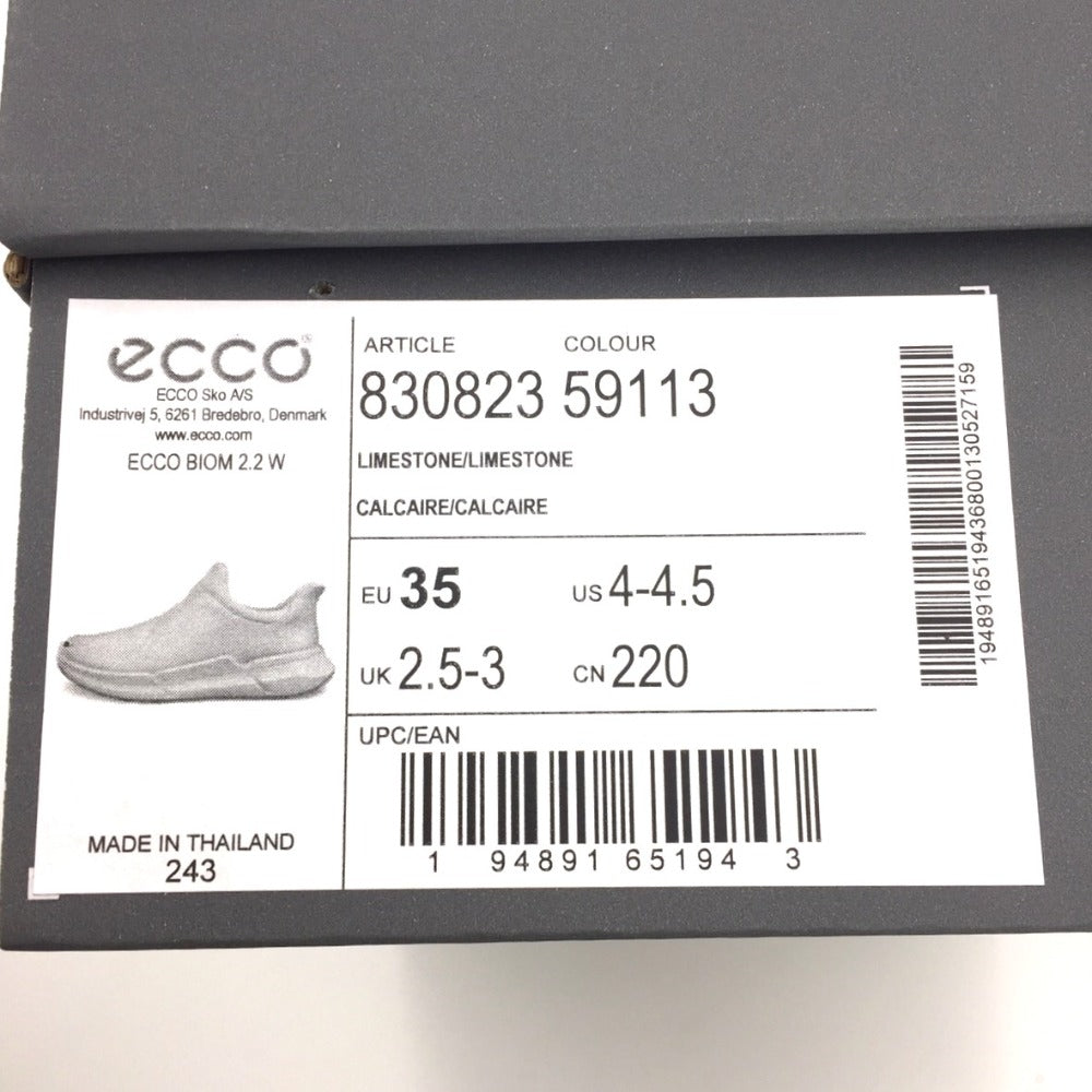 ECCO エコー BIOM 2.2W スニーカー アイボリー 22.0cm 3E 830823-59113
