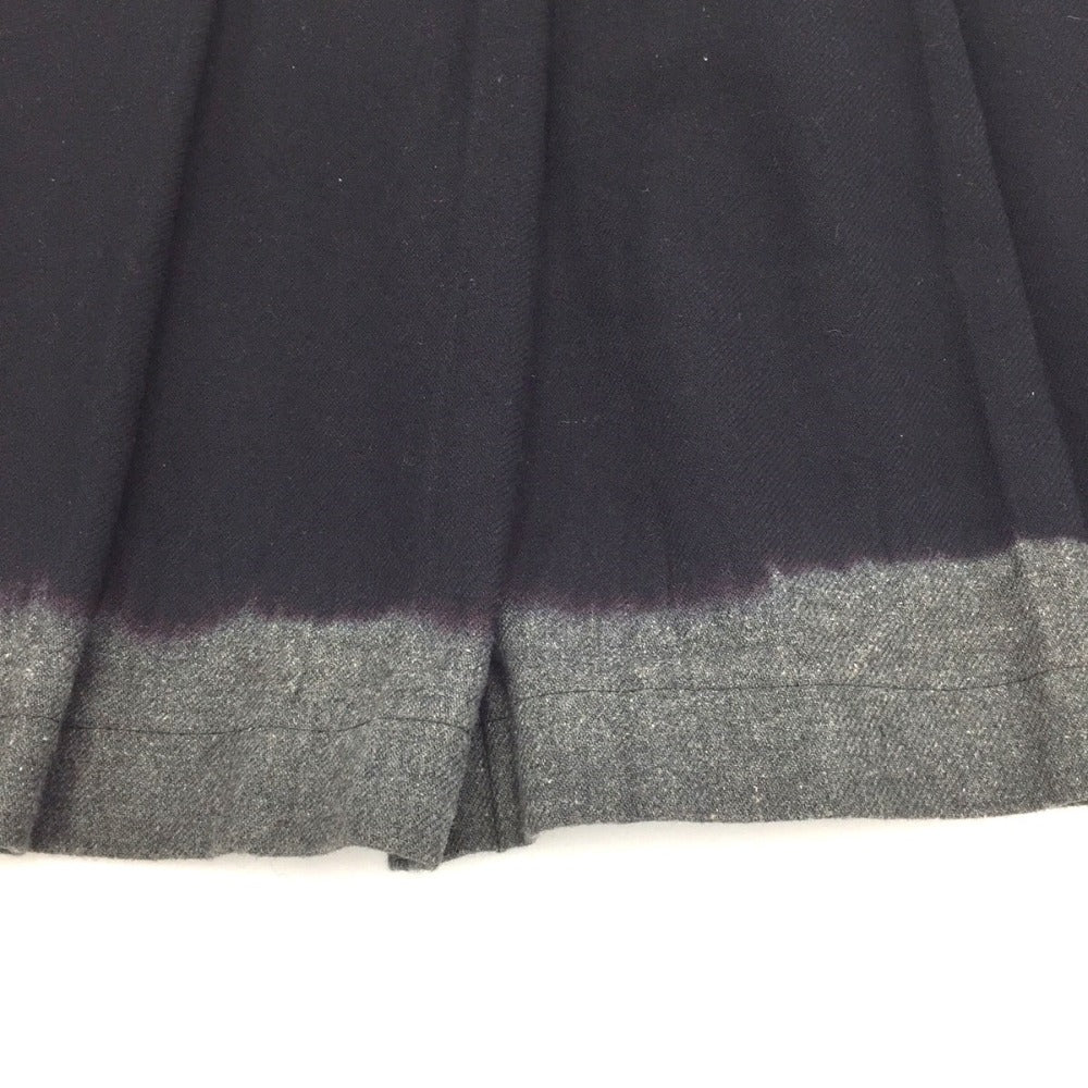 COMME des GARCONS (コムデギャルソン) スカート COMME des GARCONS　プリーツウールスカート　ブラック 　XS　RB-S010 美品