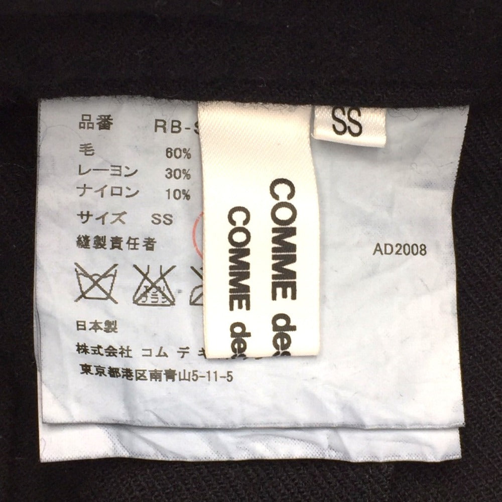 COMME des GARCONS (コムデギャルソン) スカート COMME des GARCONS　プリーツウールスカート　ブラック 　XS　RB-S010 美品