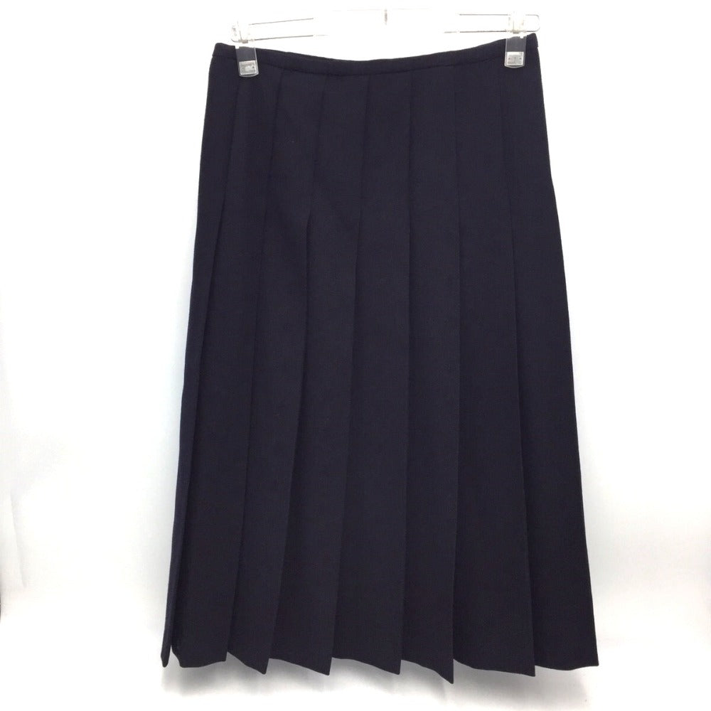 COMME des GARCONS (コムデギャルソン) スカート COMME des GARCONS　プリーツウールスカート　ネイビー　M　GC-S050 美品