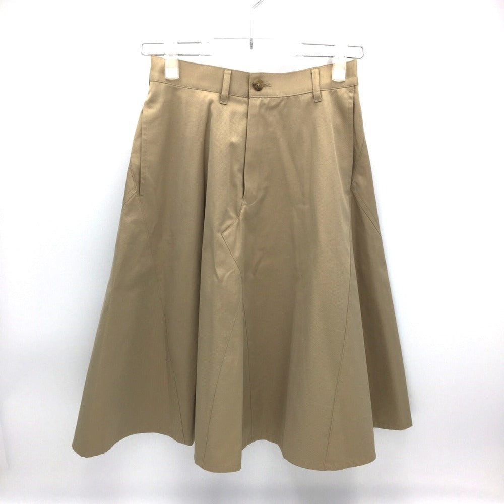 JUNYA WATANABE COMME des GARCONS (ジュンヤワタナベコムデギャルソン) スカート JUNYA WATANABE ひざ丈フレアスカート　ベージュ　XS　JI-S015 美品