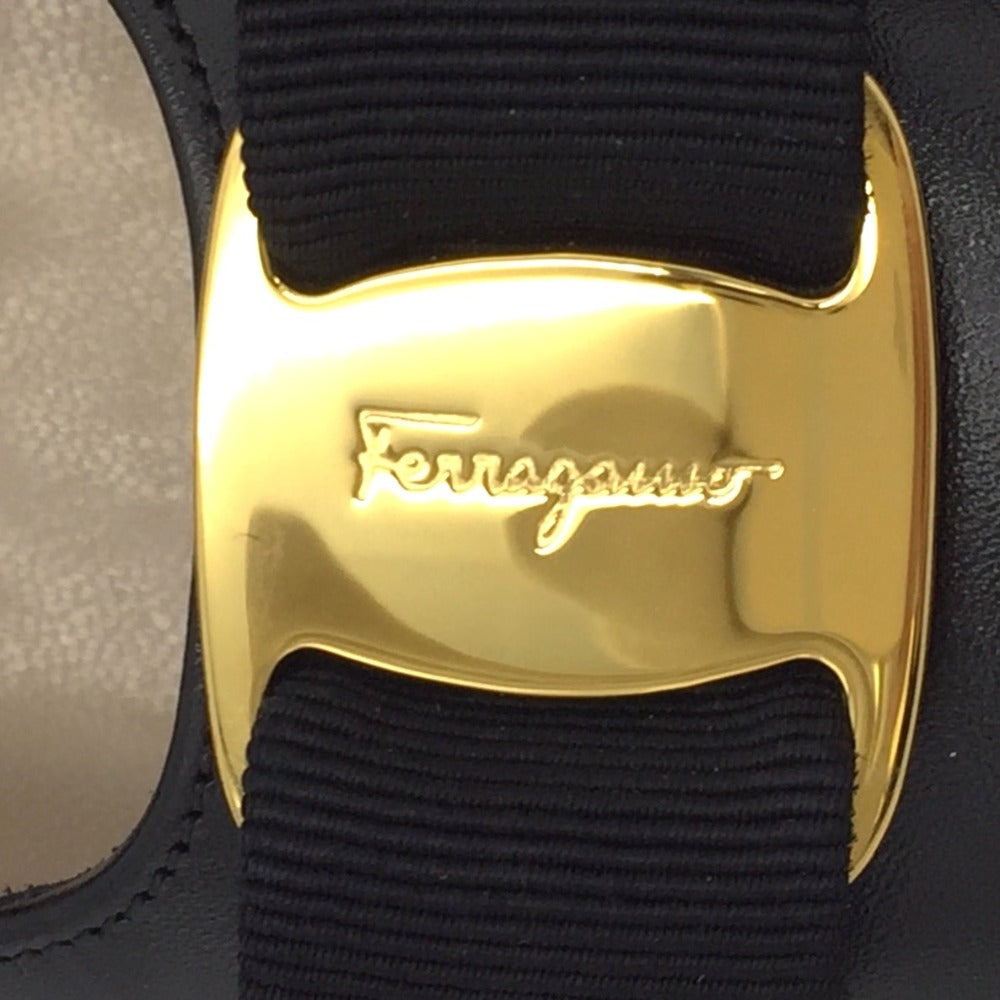 Salvatore Ferragamo (サルヴァトーレフェラガモ) パンプス Salvatore Feragamo　VARA リボンパンプス　ブラック　6　23.0cm　338 長さ24cm 未使用品