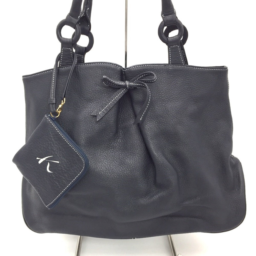 Kitamura (キタムラ) トートバッグ Kitamura　トートバッグ　ハンドバッグ　ネイビー　リボン
