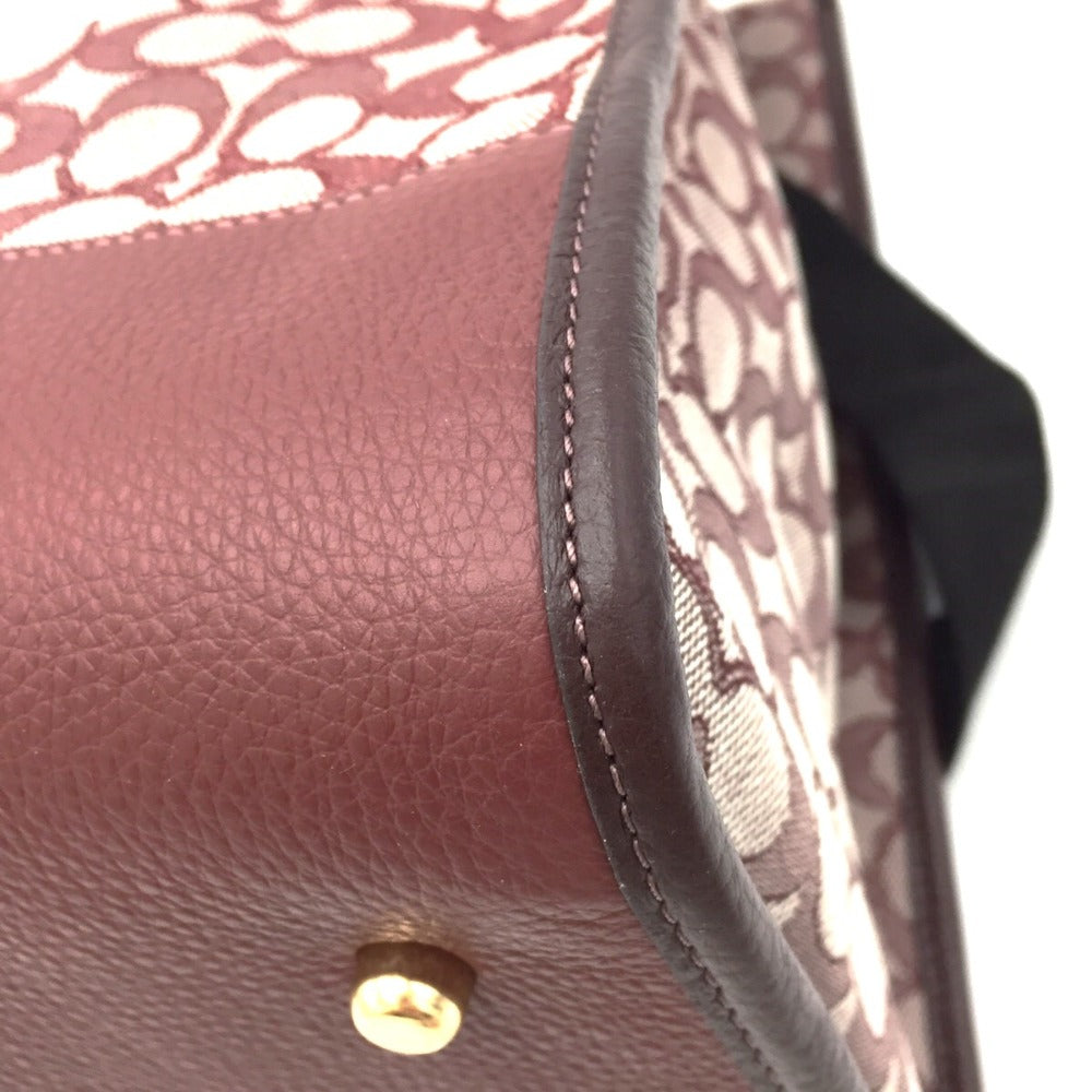 COACH (コーチ) トートバッグ COACH　デプシー2wayトートバッグ40　シグネチャージャガード ウィズ ストライプ＆コーチパッチ　C8418 美品