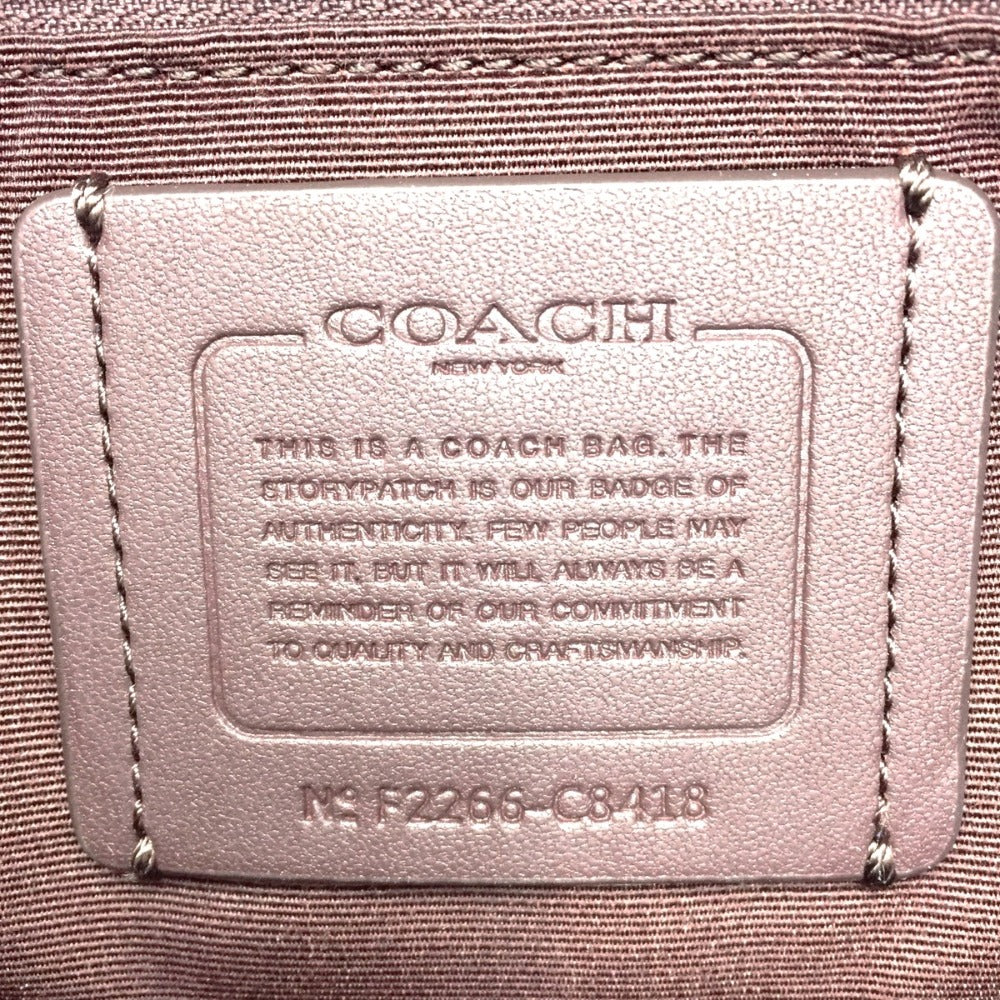 COACH (コーチ) トートバッグ COACH　デプシー2wayトートバッグ40　シグネチャージャガード ウィズ ストライプ＆コーチパッチ　C8418 美品