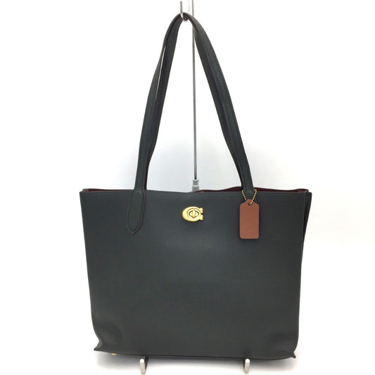 COACH (コーチ) トートバッグ COACH　ウィロウ トートバッグ　ダークグリーン　C0692 美品