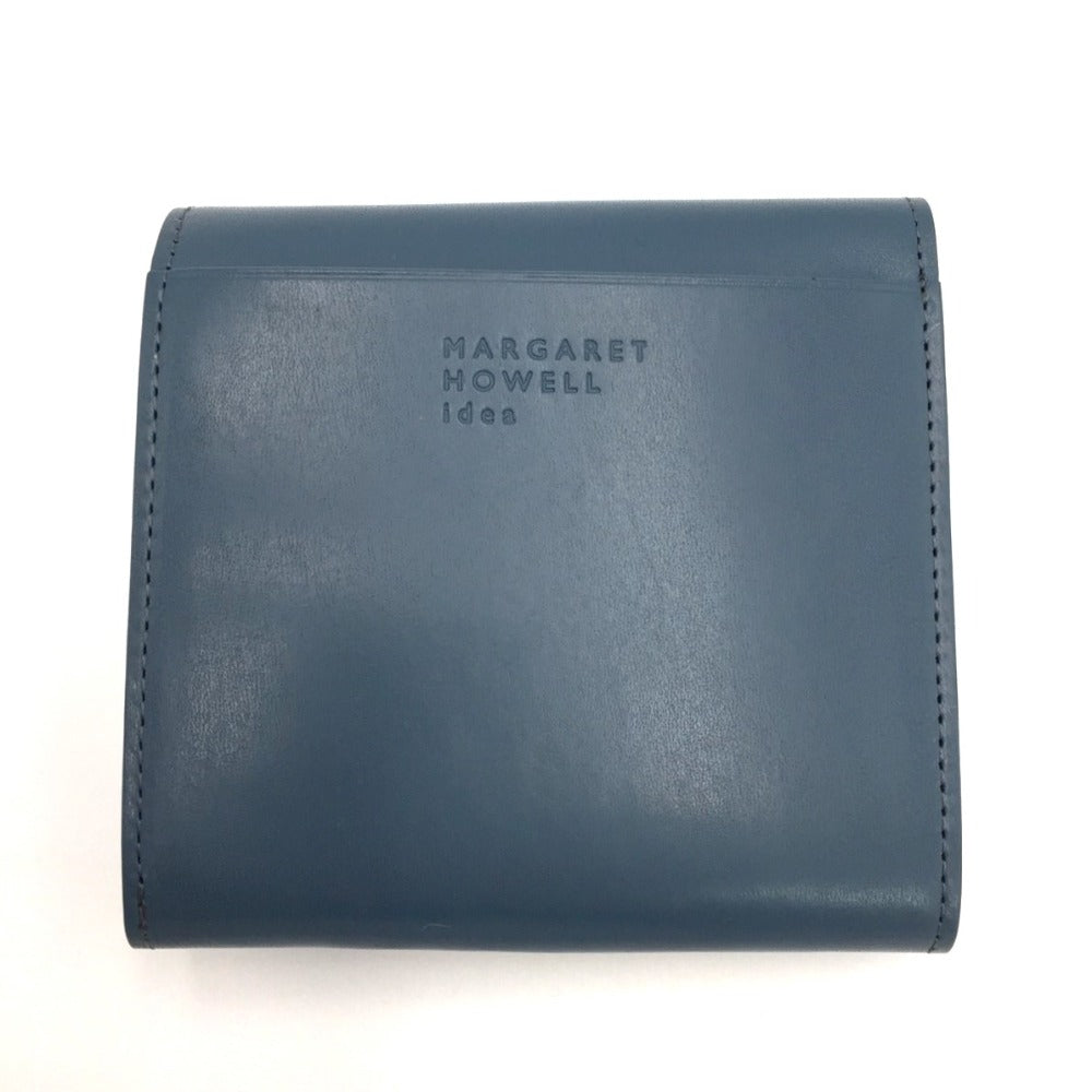 MARGARET HOWELL idea (マーガレットハウエル アイデア) 二つ折り財布 MHL.　二つ折り財布　ブルー　MHLWODS4-34 未使用品