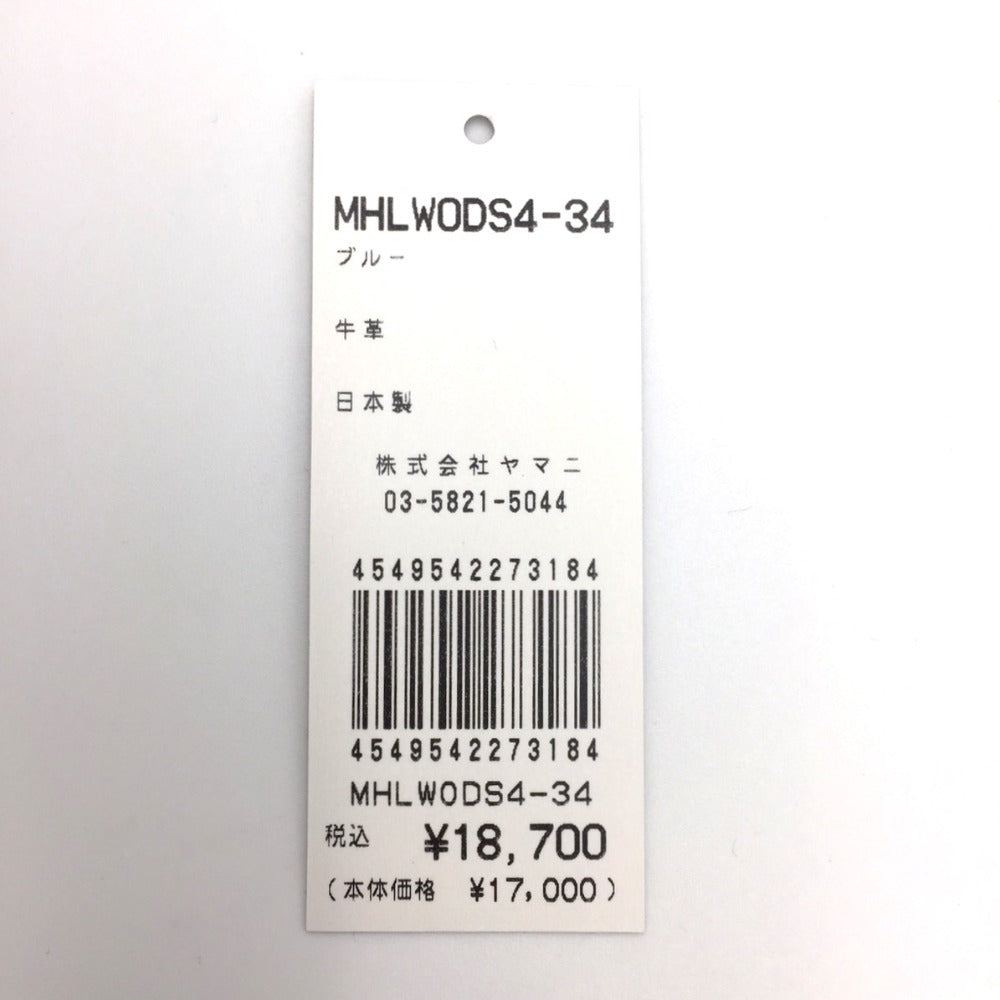 MARGARET HOWELL idea (マーガレットハウエル アイデア) 二つ折り財布 MHL.　二つ折り財布　ブルー　MHLWODS4-34 未使用品