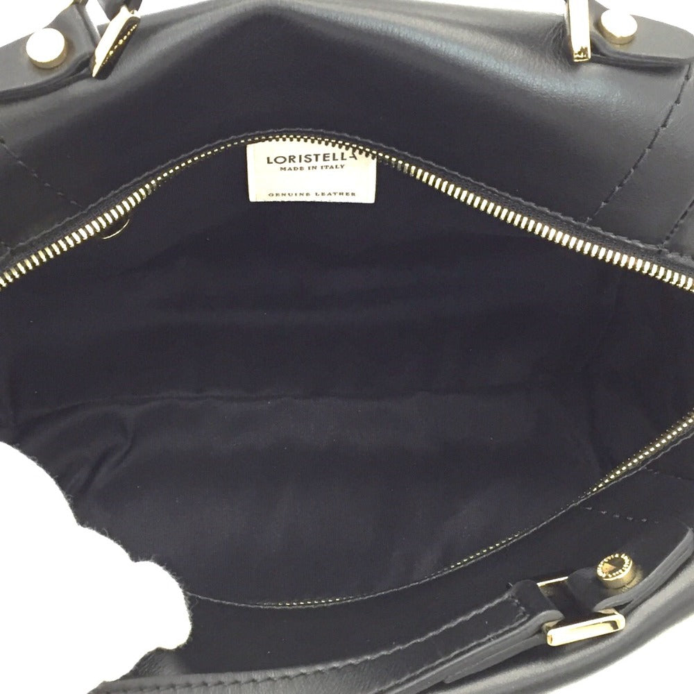 LORISTELLA (ロリステッラ) ハンドバッグ LORISTELLA　2wayハンドバッグ　ブラック　26080 美品