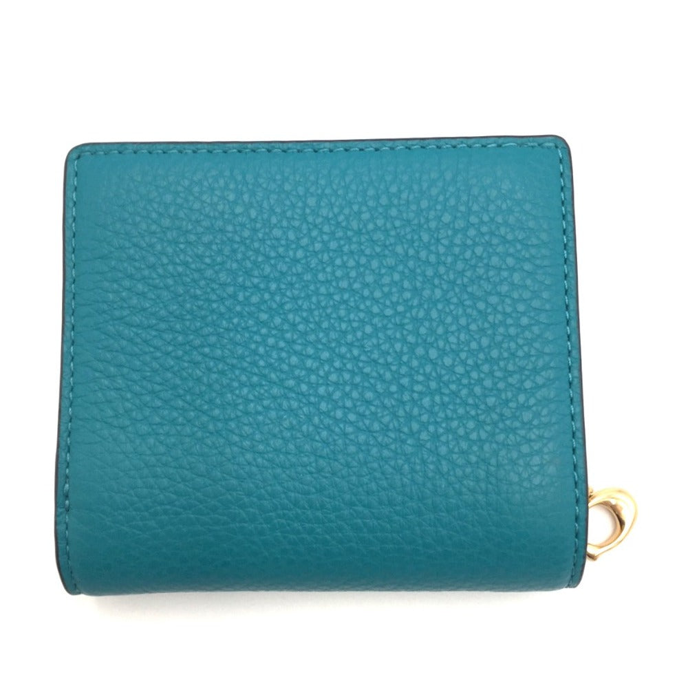 COACH (コーチ) 二つ折り財布 COACH　二つ折り財布　C2862　エメラルドグリーン 美品