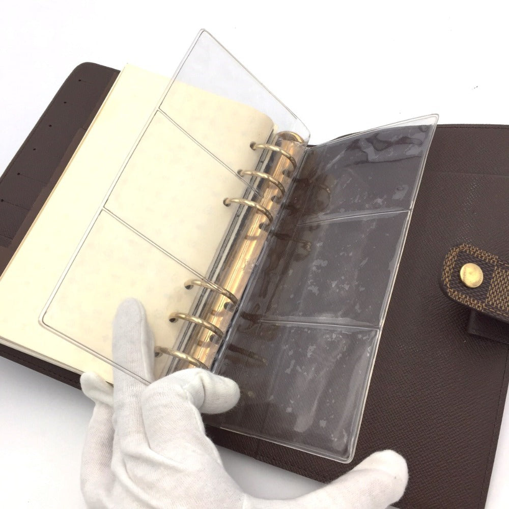 LOUIS VUITTON (ルイ・ヴィトン) 手帳カバー LOUIS VUITTON　ダミエ　アジェンダ　MM　手帳カバー　R20240 美品