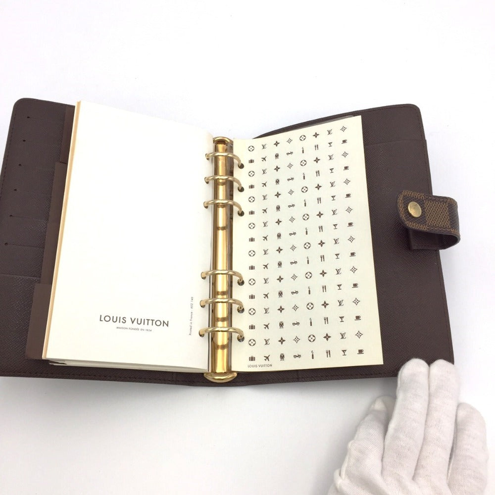 LOUIS VUITTON (ルイ・ヴィトン) 手帳カバー LOUIS VUITTON　ダミエ　アジェンダ　MM　手帳カバー　R20240 美品