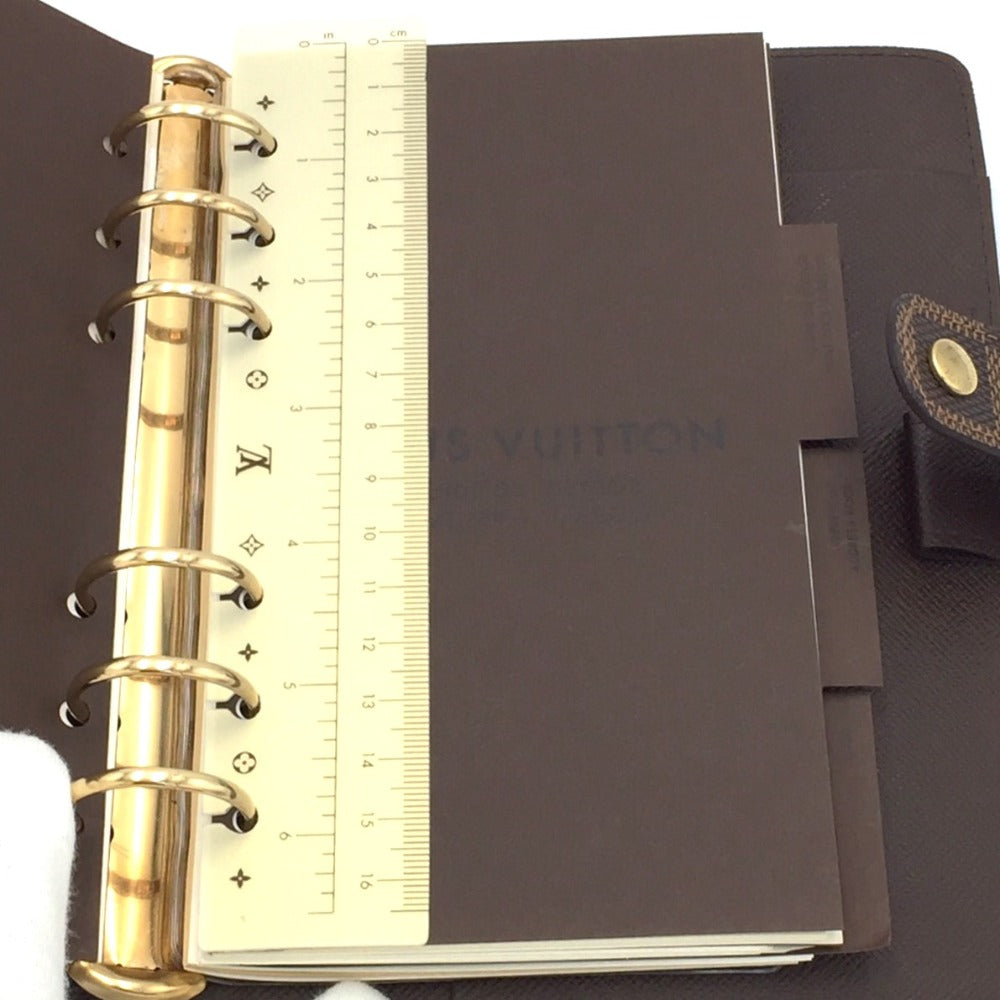 LOUIS VUITTON (ルイ・ヴィトン) 手帳カバー LOUIS VUITTON　ダミエ　アジェンダ　MM　手帳カバー　R20240 美品