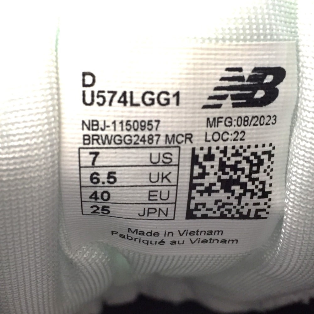 NEW BALANCE (ニューバランス) スニーカー new balance　スニーカー　U574LG G1　ブラック　25.0cm 長さ28cm 美品