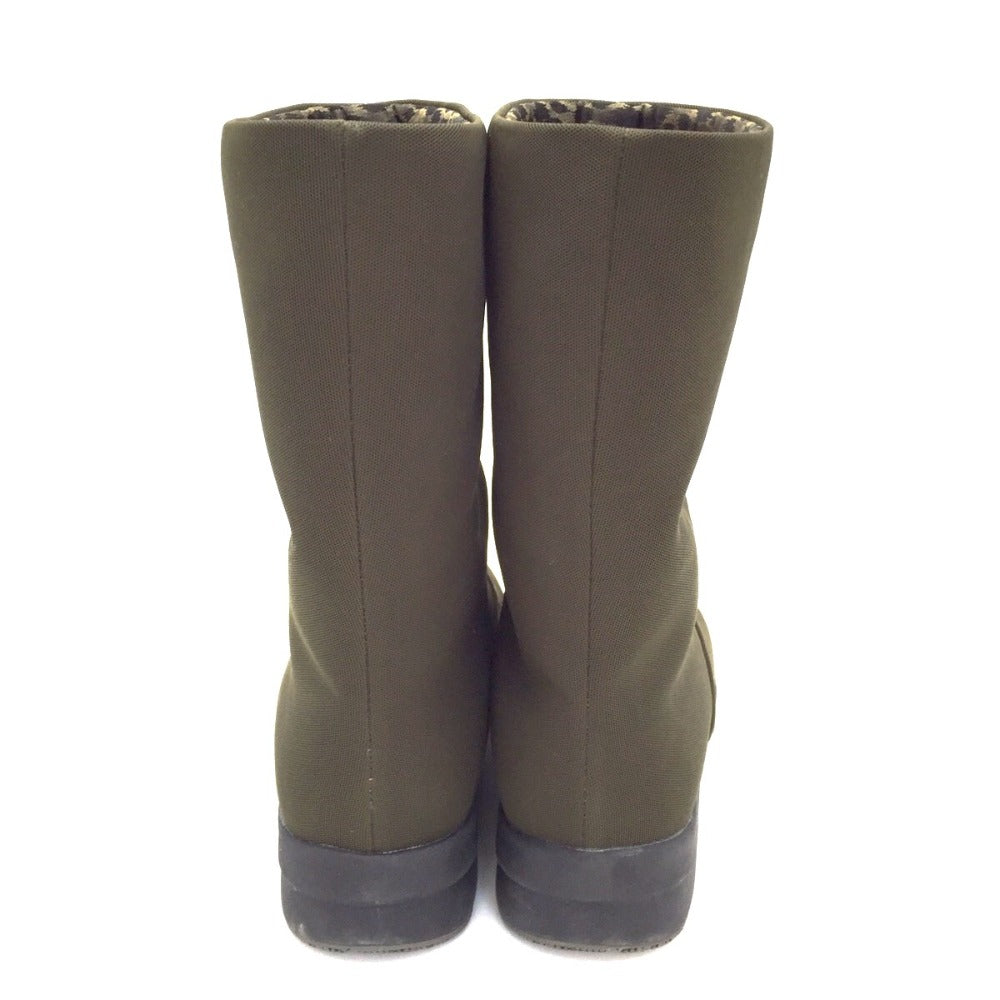 Wacoal (ワコール) ブーツ Wacoal TEAR　晴雨兼用ブーツ　ショートブーツ　カーキ　24.0cm　WTN434 長さ26cm 美品