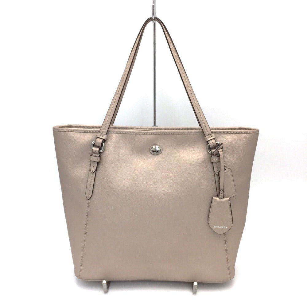 COACH (コーチ) トートバッグ COACH　トートバッグ　F27349　シャンパンベージュ 美品