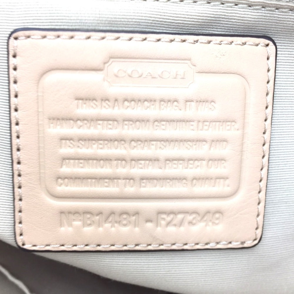 COACH (コーチ) トートバッグ COACH　トートバッグ　F27349　シャンパンベージュ 美品