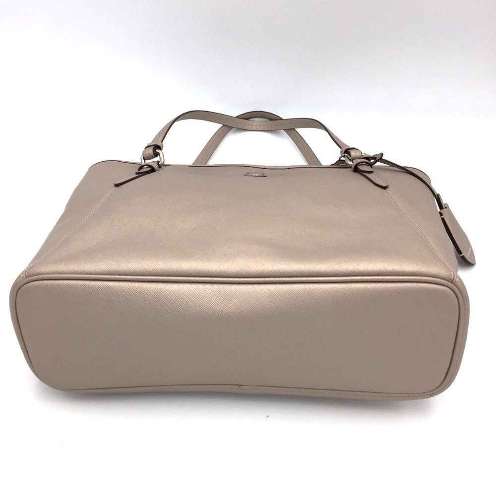 COACH (コーチ) トートバッグ COACH　トートバッグ　F27349　シャンパンベージュ 美品