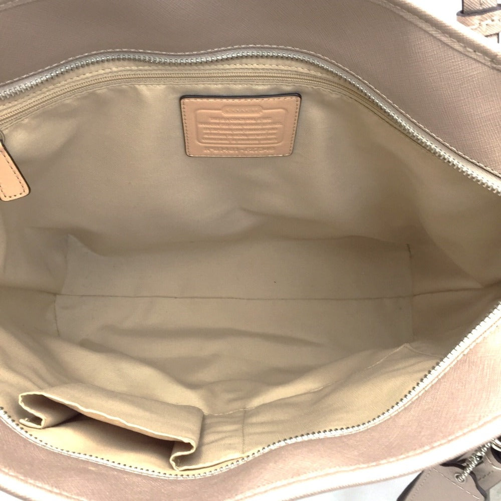 COACH (コーチ) トートバッグ COACH　トートバッグ　F27349　シャンパンベージュ 美品