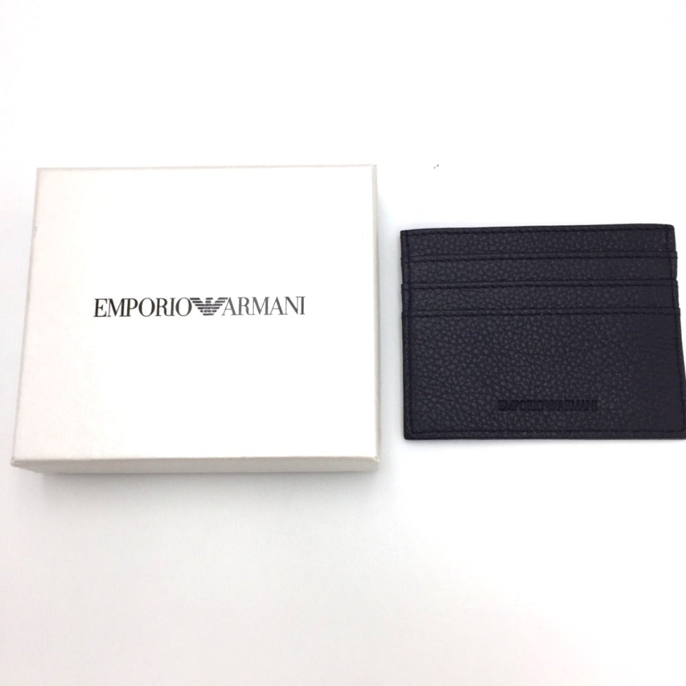Emporio Armani (エンポリオ・アルマーニ) カードケース EMPORIO ARMANI　カードケース　ネイビー　Y4R173 美品