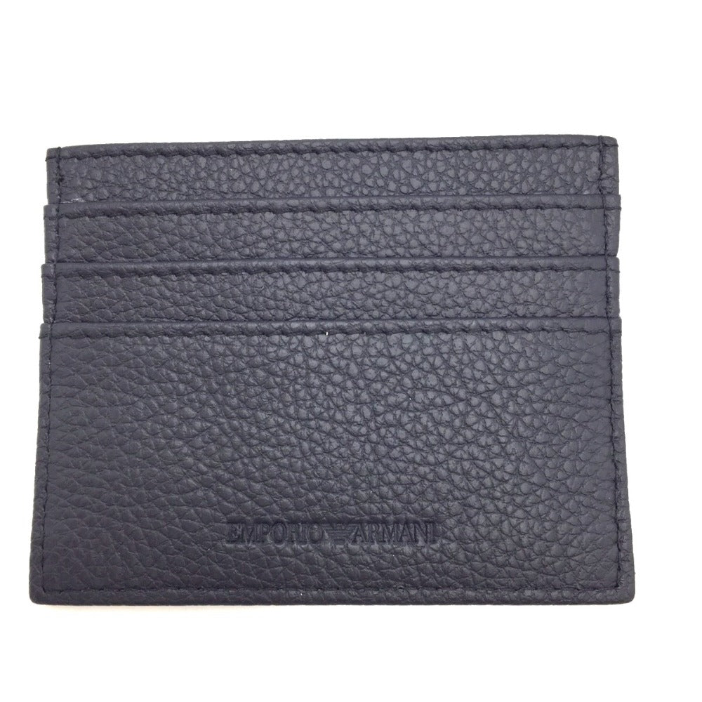 Emporio Armani (エンポリオ・アルマーニ) カードケース EMPORIO ARMANI　カードケース　ネイビー　Y4R173 美品
