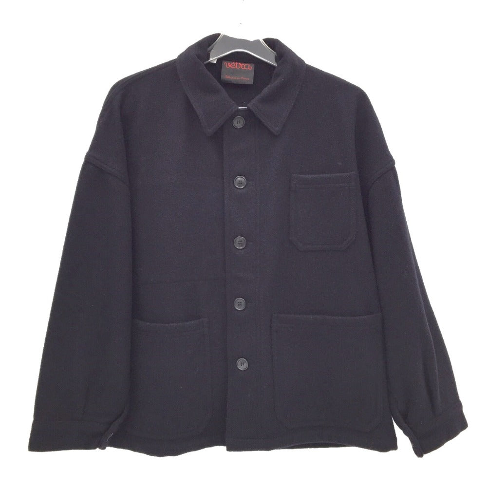 VETRA (ベトラ) カバーオール VETRA　カバーオール　フェルテッドウール　ネイビー　38　M　FR006　BSB242L101-0078 美品