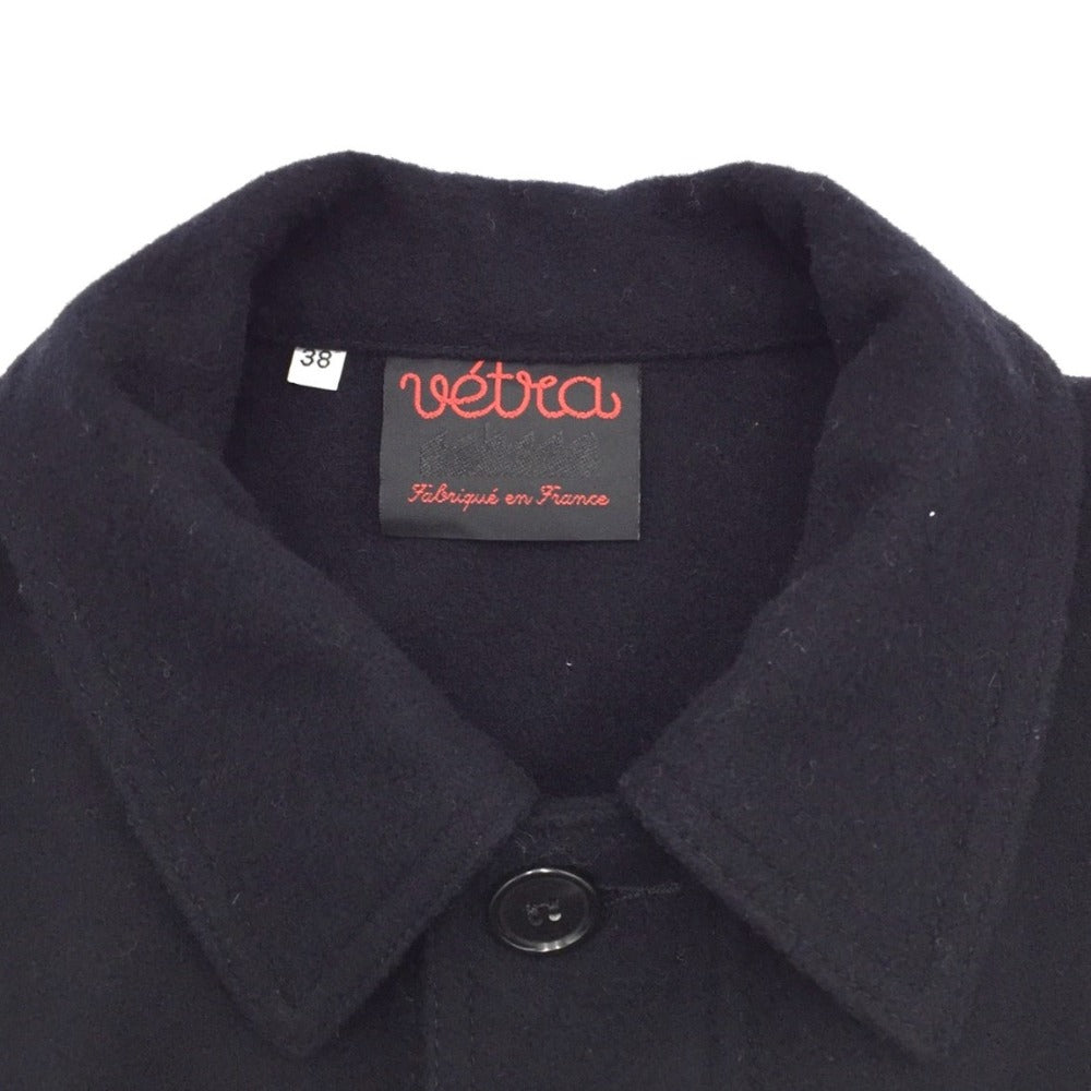 VETRA (ベトラ) カバーオール VETRA　カバーオール　フェルテッドウール　ネイビー　38　M　FR006　BSB242L101-0078 美品