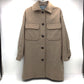 LA MARINE FRANCAISE (マリンフランセーズ) ステンカラーコート LA MARINE FRANCAISE　ウールコート　ステンカラーコート　ベージュ　MFG9711012NBH 美品