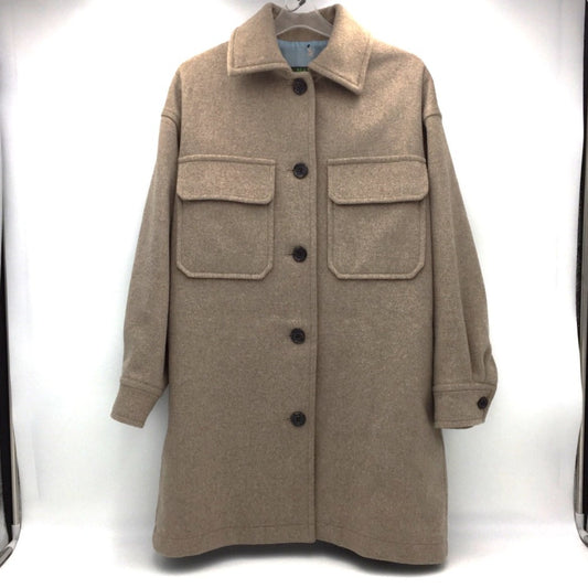 LA MARINE FRANCAISE (マリンフランセーズ) ステンカラーコート LA MARINE FRANCAISE　ウールコート　ステンカラーコート　ベージュ　MFG9711012NBH 美品