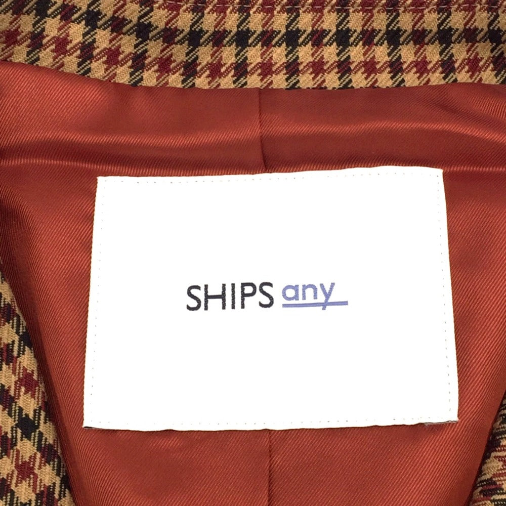 SHIPS any (シップスエニィ) テーラードジャケット SHIPS any　ブロックチェック ポケットジャケット　F　727-05-0015 美品