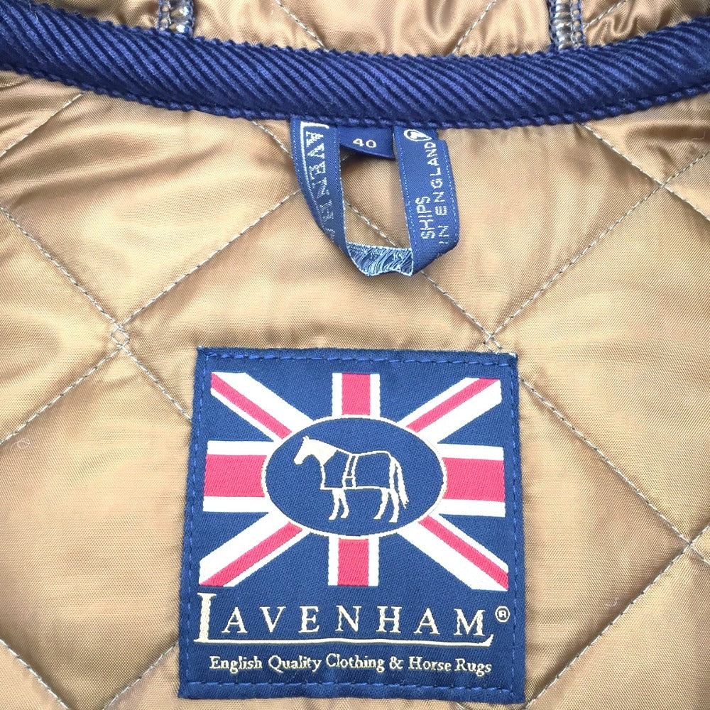 LAVENHAM (ラベンハム) ダッフルコート LAVENHAM　キルティング ウールダッフルコート　40　L　ブルー 美品