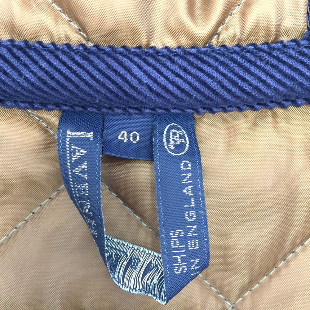 LAVENHAM (ラベンハム) ダッフルコート LAVENHAM　キルティング ウールダッフルコート　40　L　ブルー 美品