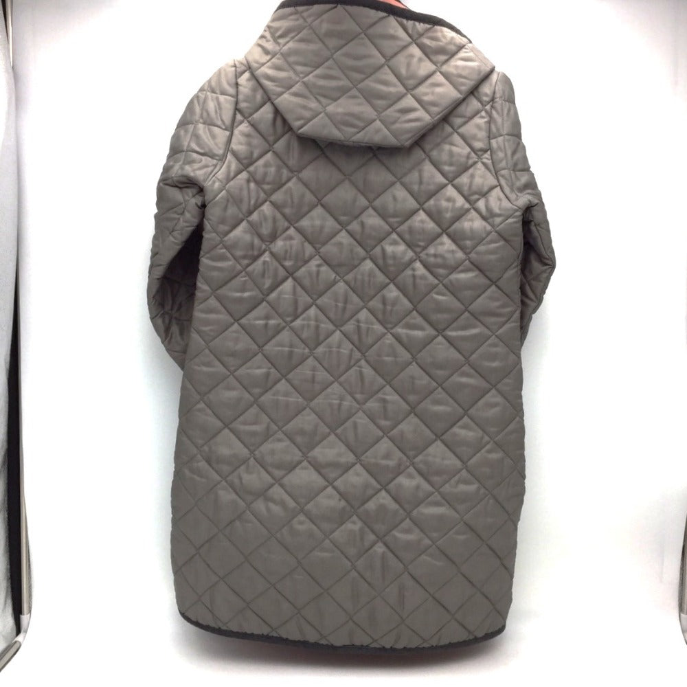 LAVENHAM (ラベンハム) アウターその他 LAVENHAM　フード付きキルティングコート　グレー　38　M　 美品
