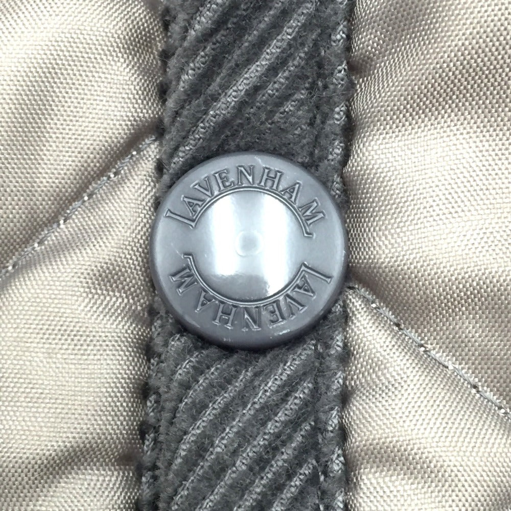 LAVENHAM (ラベンハム) アウターその他 LAVENHAM　フード付きキルティングコート　グレー　38　M　 美品