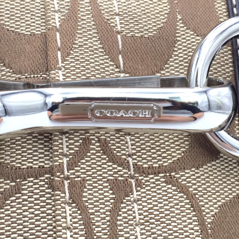 COACH (コーチ) ハンドバッグ COACH　ハンプトンズ シグネチャー　ハンドバッグ　トートバッグ　10245　ブラウン 美品