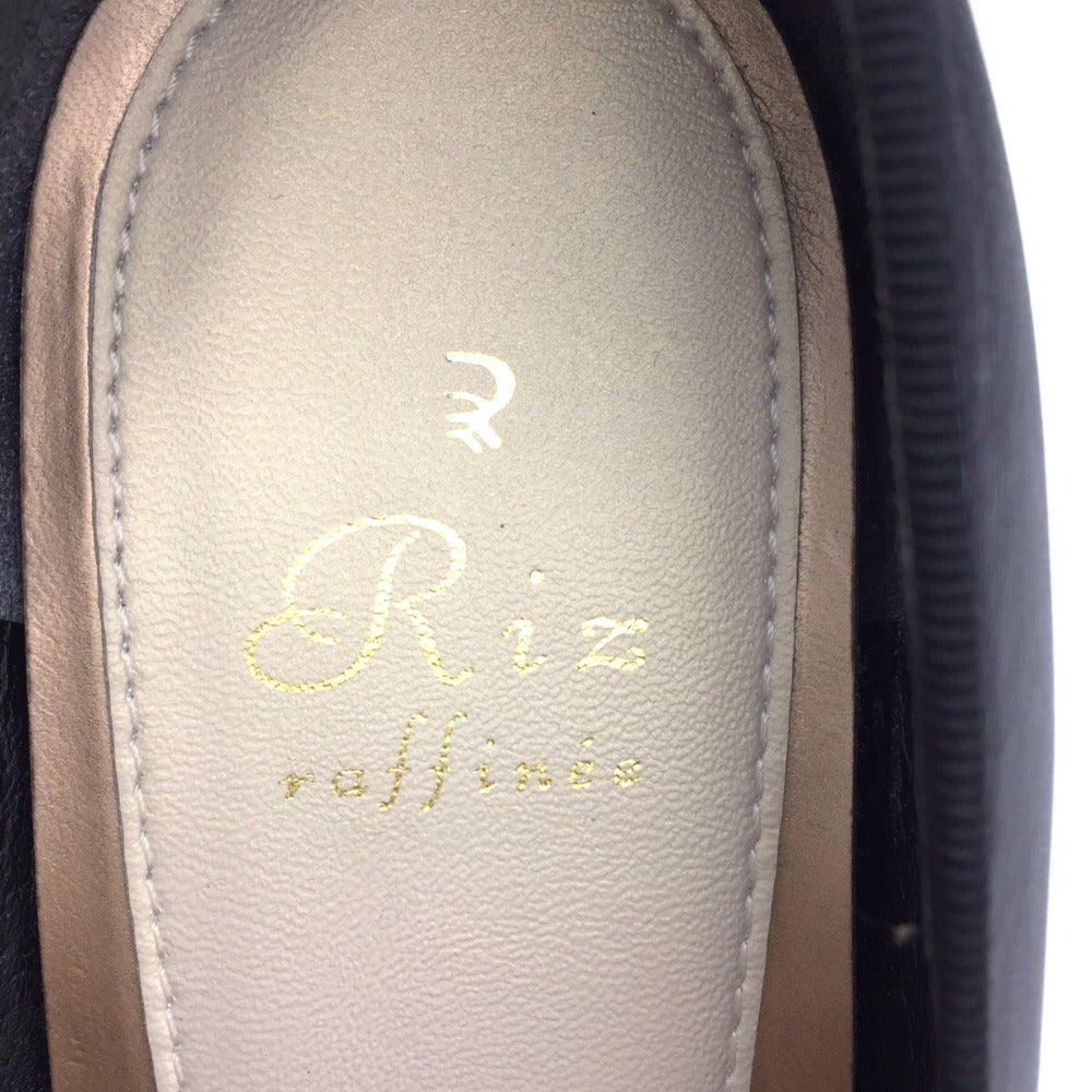 Riz raffinee (リズ ラフィーネ) パンプス Riz raffinee　取り外しリボンモチーフ パンプス　ブラック　23.0cm　6238 長さ21cm 美品