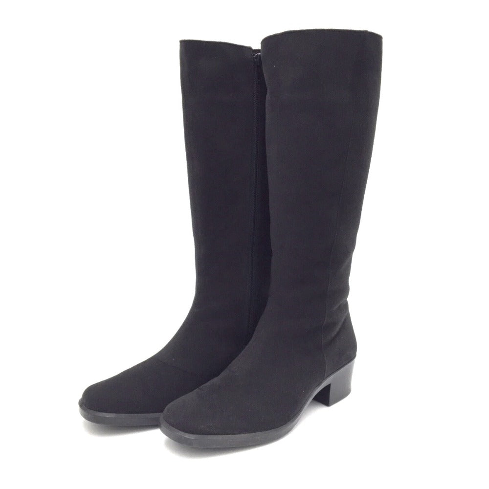 TOP DRY (アサヒシューズ トップドライ) ブーツ TOP-DRY　GORE-TEX ロングブーツ　スエード　ブラック　24.0cm　F3772 長さ25.5cm 美品