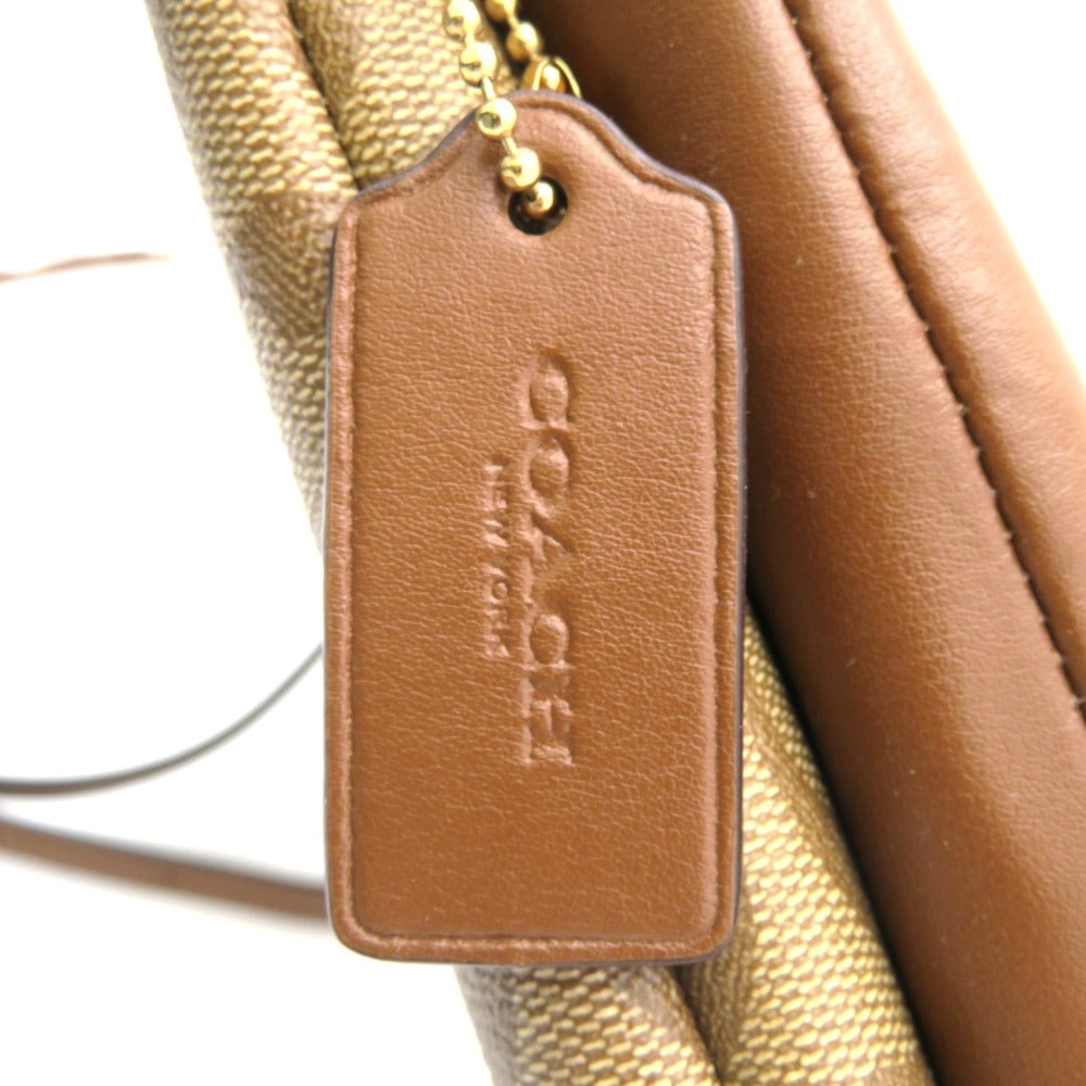 COACH (コーチ) ショルダーバッグ COACH　ライラ クロスボディ シグネチャーキャンバス　F58328　ブラウン　ショルダーバッグ 美品