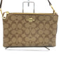 COACH (コーチ) ショルダーバッグ COACH　ライラ クロスボディ シグネチャーキャンバス　F58328　ブラウン　ショルダーバッグ 美品