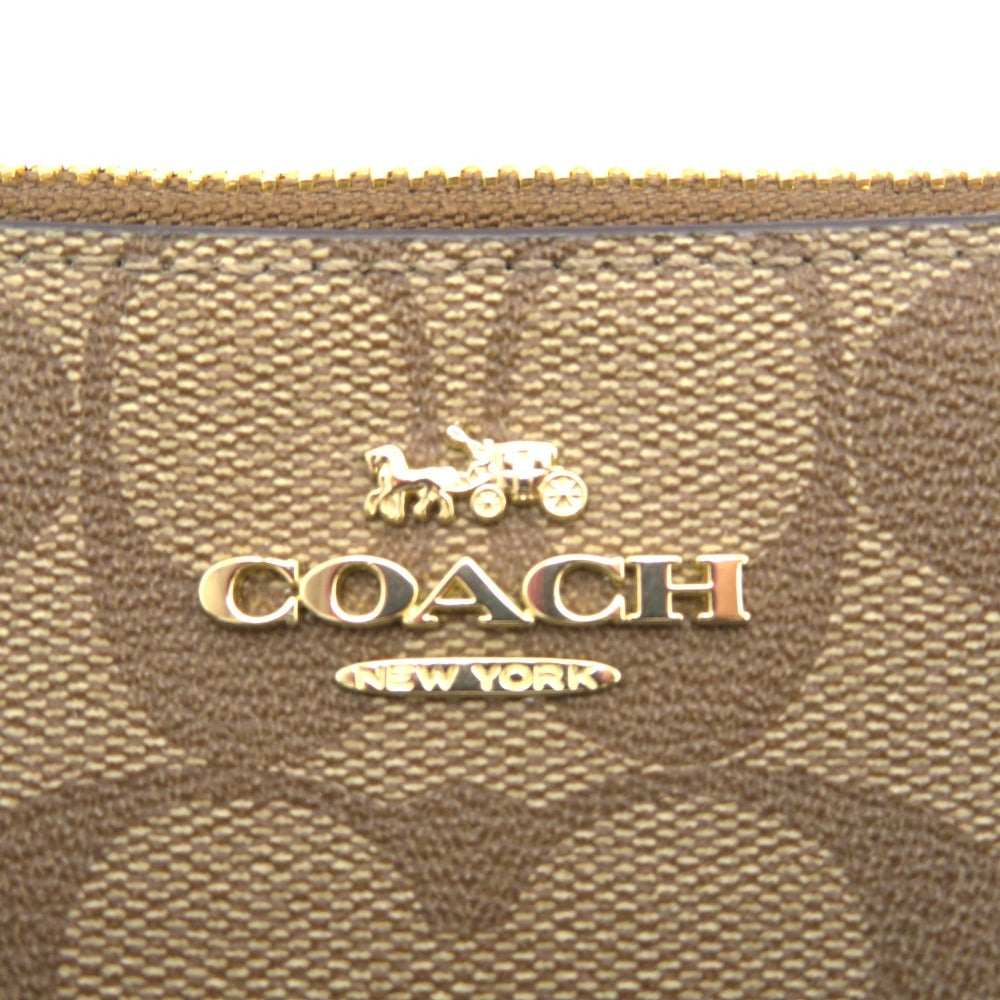 COACH (コーチ) ショルダーバッグ COACH　ライラ クロスボディ シグネチャーキャンバス　F58328　ブラウン　ショルダーバッグ 美品