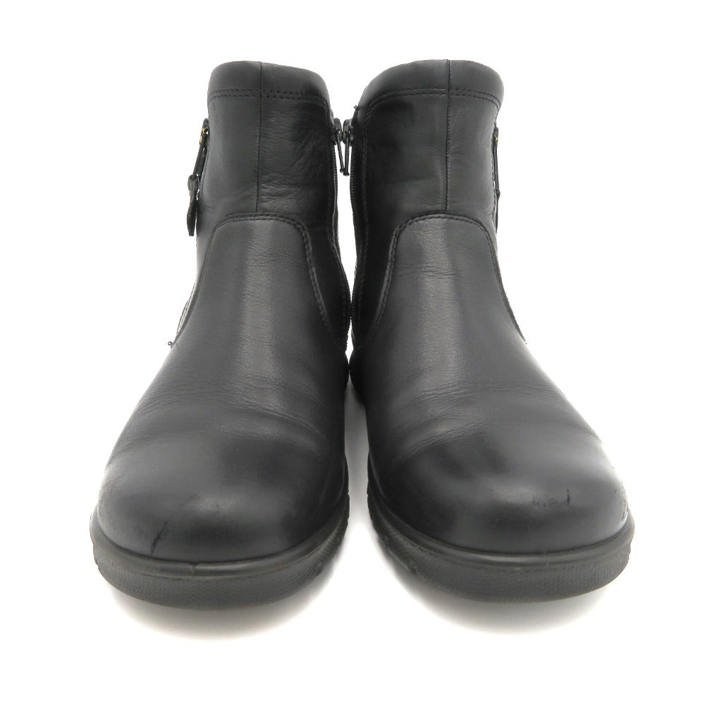 ECCO (エコー) ブーツ ecco　BABETT BOOT ZIP BOOTIE GTX　ショートブーツ　GORE-TEX　ブラック　38　24.0cm 長さ27cm 美品