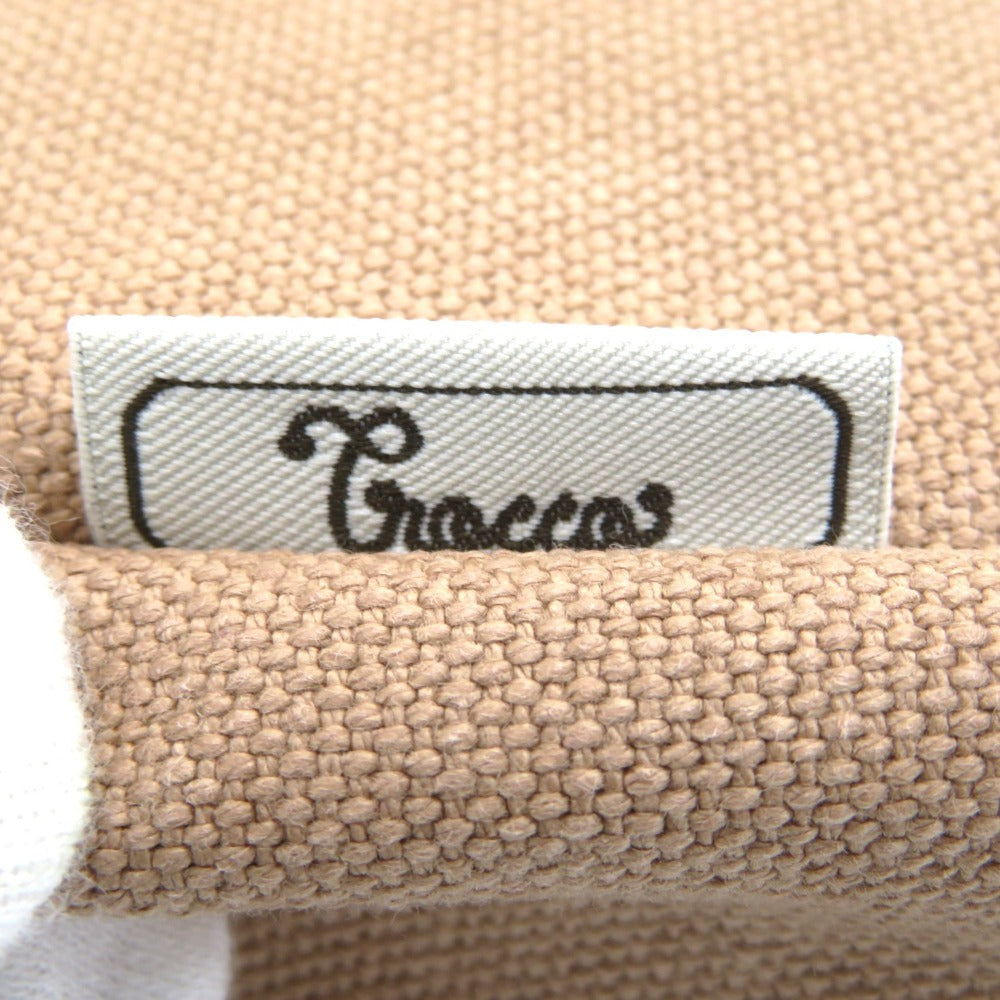 トートバッグ Trocco　ドロップトートバッグ Ｓ　帆布　ピンクベージュ 美品