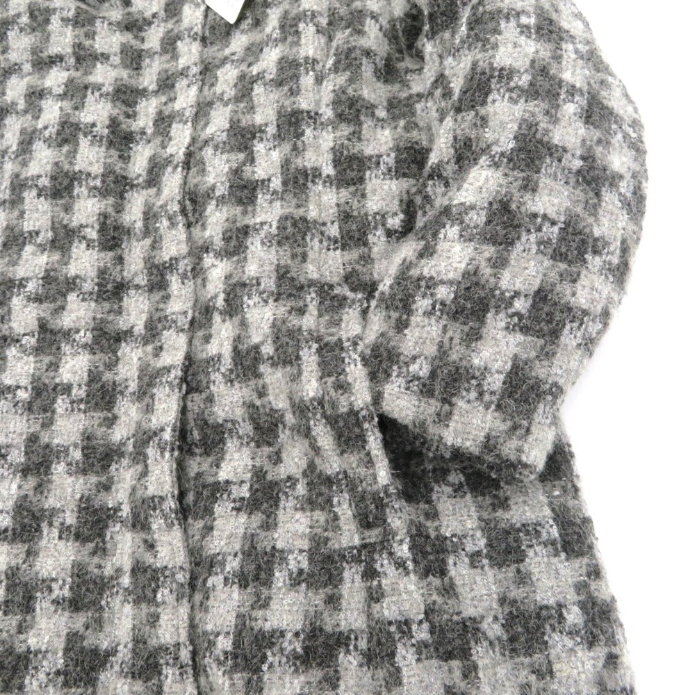 DAMA collection (ダーマコレクション) アウターその他 DAMA collection　フード付きダウンコート　チェック　グレー　PL142-19A　新品タグ付き 未使用品