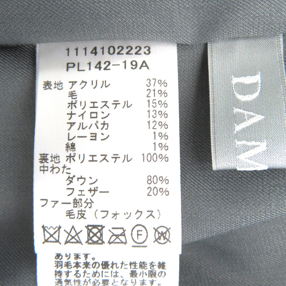 DAMA collection (ダーマコレクション) アウターその他 DAMA collection　フード付きダウンコート　チェック　グレー　PL142-19A　新品タグ付き 未使用品